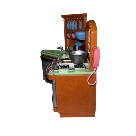 Fisher-Price Loving Family Dollhouse Kitchen Stove Oven Sink Dishwasher w Sounds - Picture 5 of 7